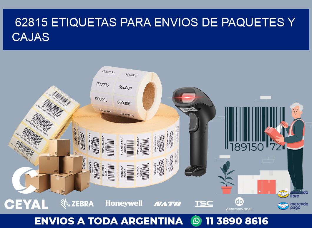 62815 ETIQUETAS PARA ENVIOS DE PAQUETES Y CAJAS