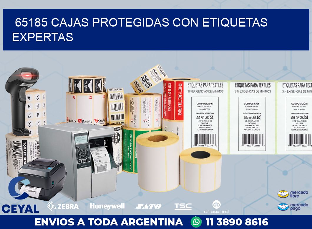 65185 CAJAS PROTEGIDAS CON ETIQUETAS EXPERTAS