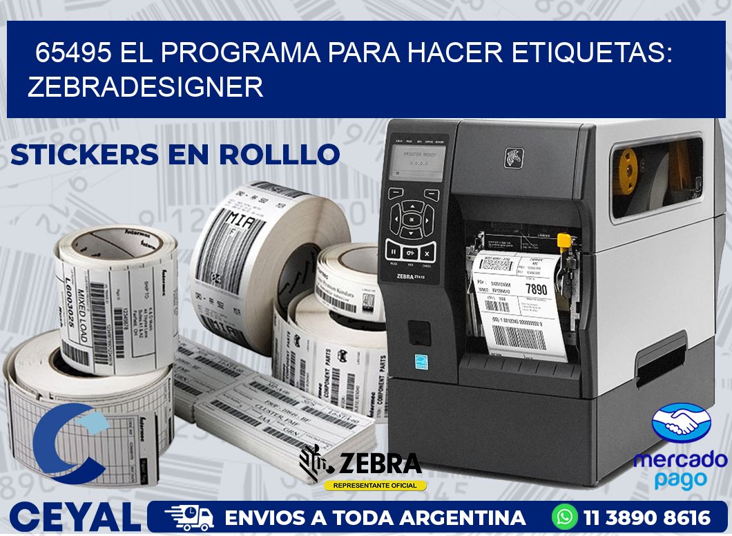 65495 EL PROGRAMA PARA HACER ETIQUETAS: ZEBRADESIGNER