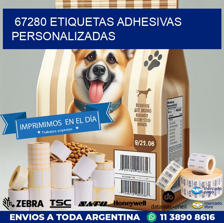67280 ETIQUETAS ADHESIVAS PERSONALIZADAS