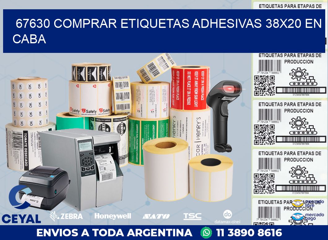 67630 COMPRAR ETIQUETAS ADHESIVAS 38X20 EN CABA