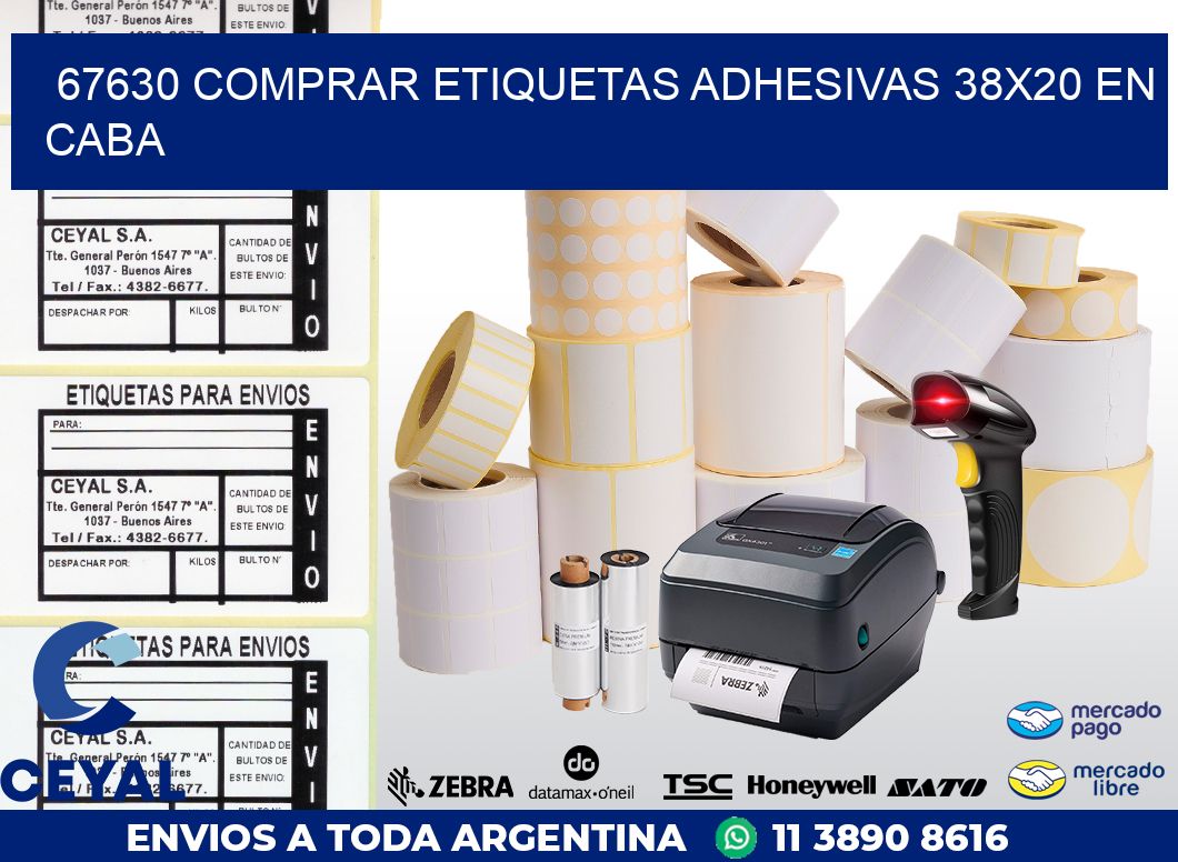 67630 COMPRAR ETIQUETAS ADHESIVAS 38X20 EN CABA