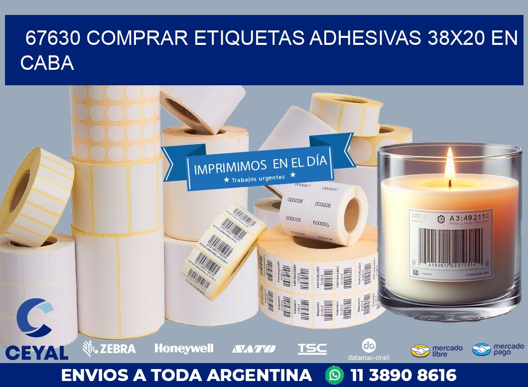 67630 COMPRAR ETIQUETAS ADHESIVAS 38X20 EN CABA