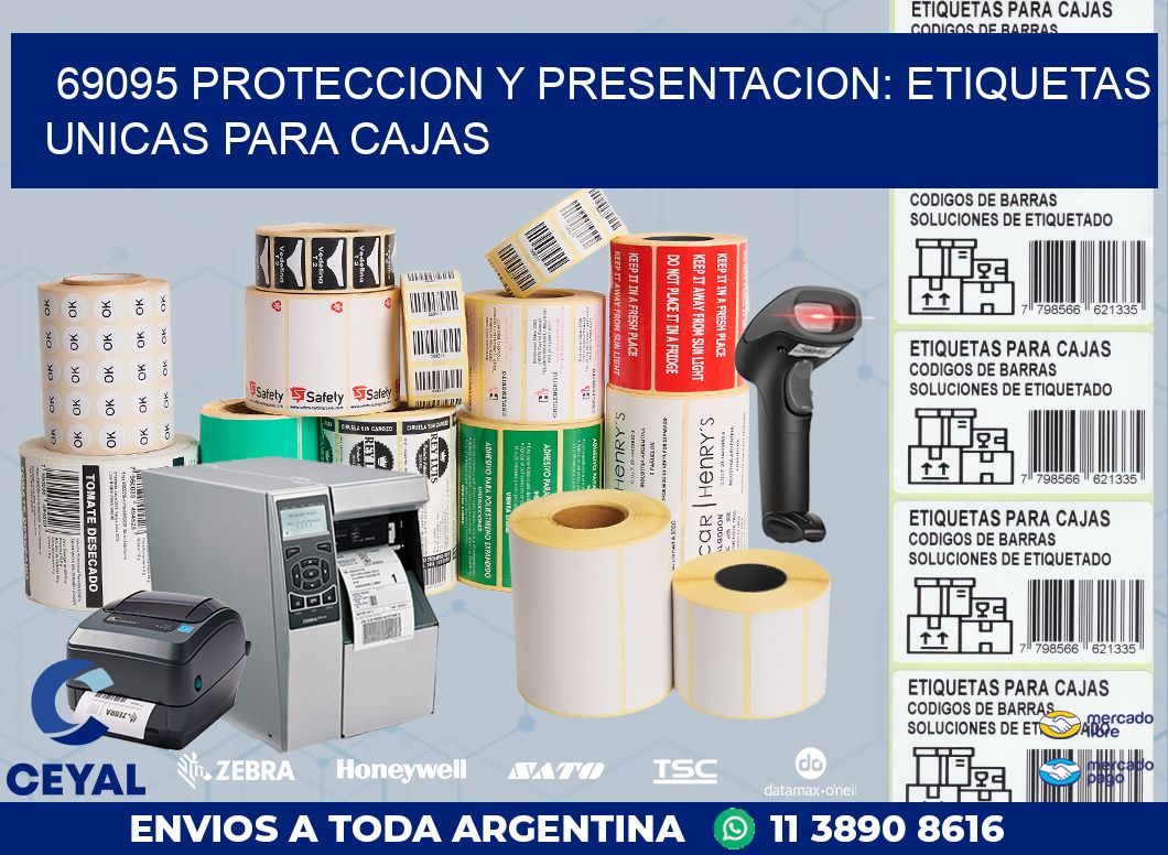 69095 PROTECCION Y PRESENTACION: ETIQUETAS UNICAS PARA CAJAS