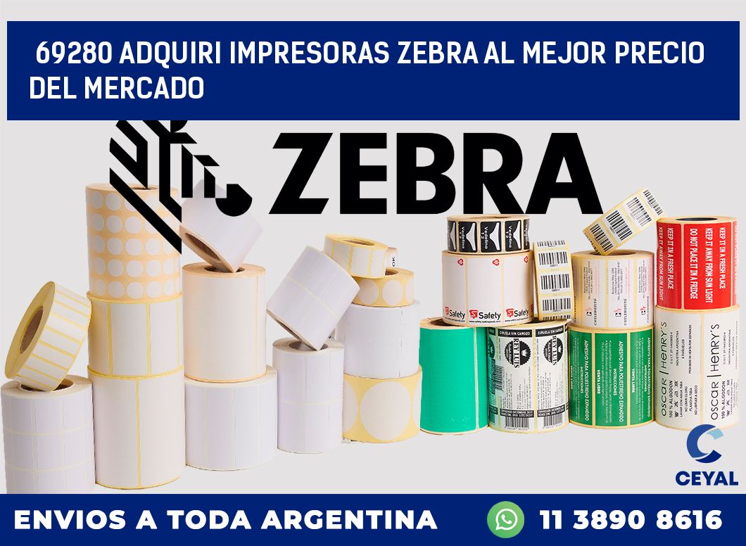 69280 ADQUIRI IMPRESORAS ZEBRA AL MEJOR PRECIO DEL MERCADO