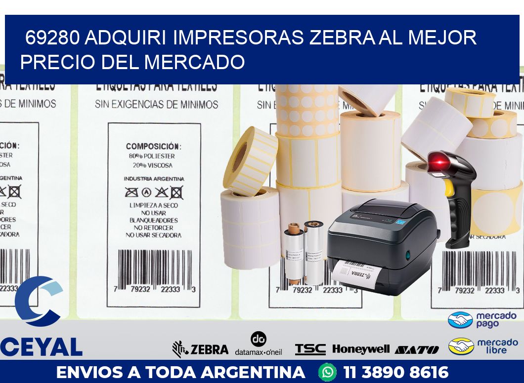 69280 ADQUIRI IMPRESORAS ZEBRA AL MEJOR PRECIO DEL MERCADO