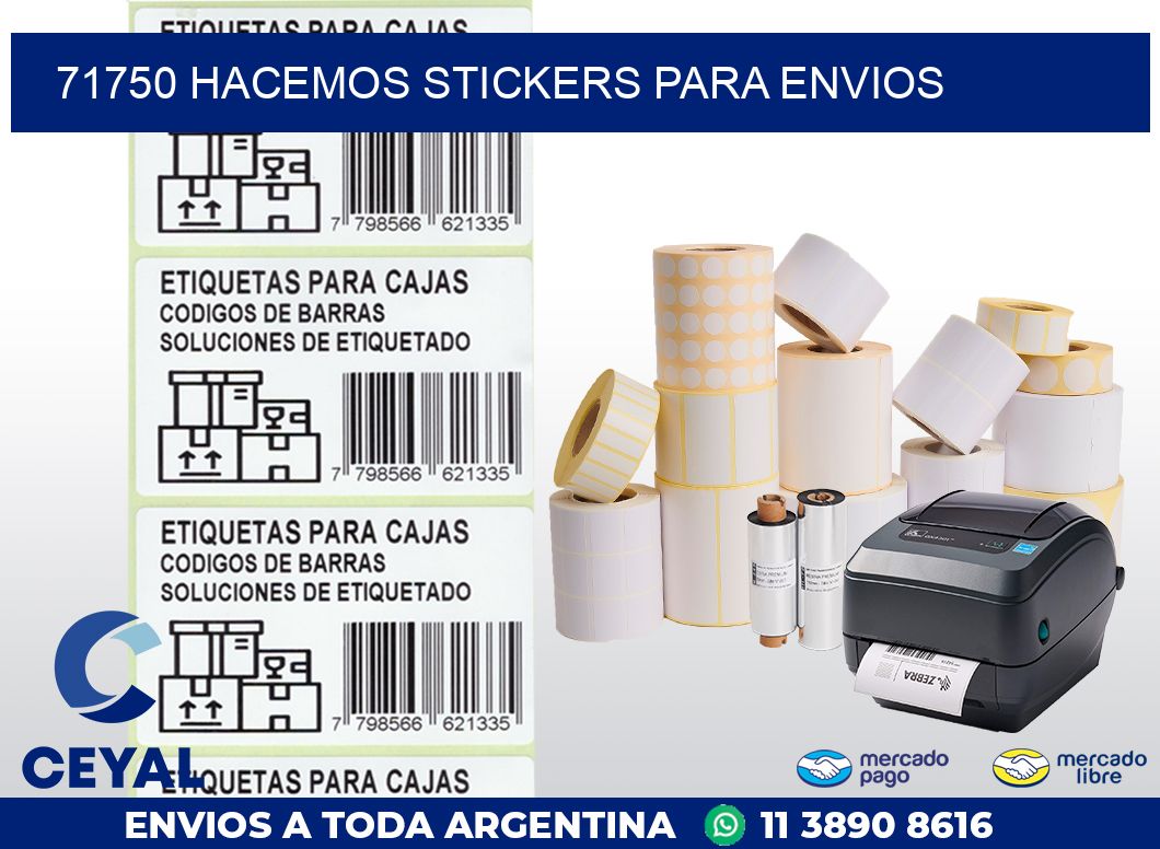71750 HACEMOS STICKERS PARA ENVIOS