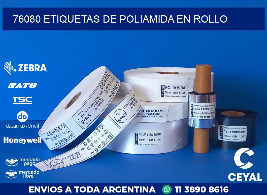 76080 ETIQUETAS DE POLIAMIDA EN ROLLO