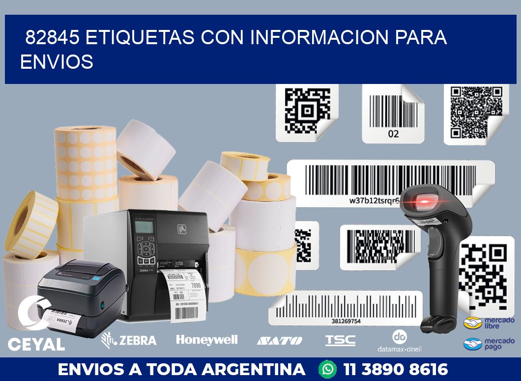 82845 ETIQUETAS CON INFORMACION PARA ENVIOS