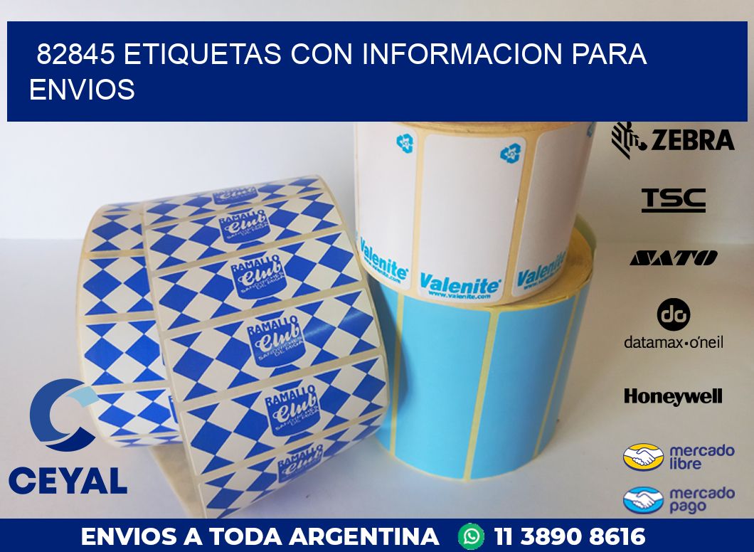 82845 ETIQUETAS CON INFORMACION PARA ENVIOS