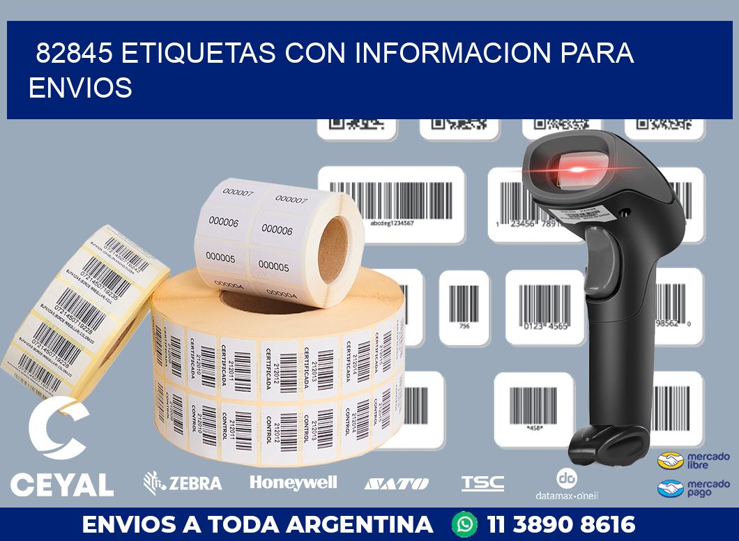 82845 ETIQUETAS CON INFORMACION PARA ENVIOS