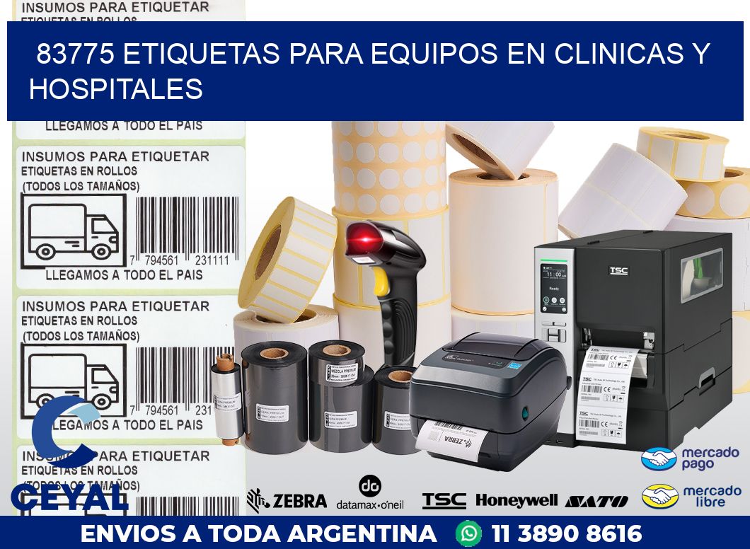 83775 ETIQUETAS PARA EQUIPOS EN CLINICAS Y HOSPITALES