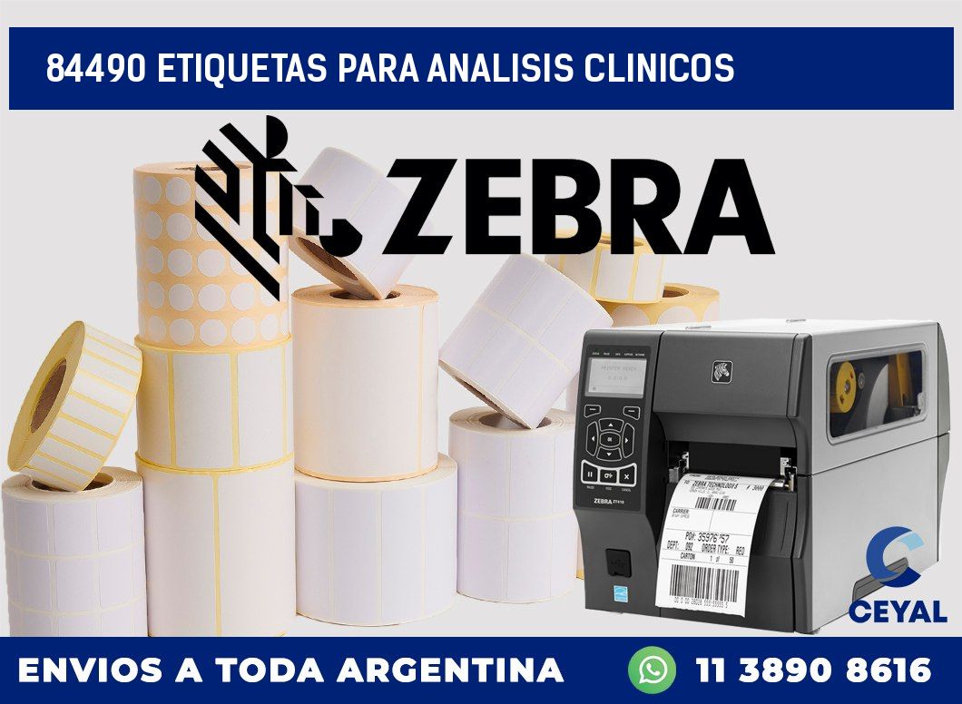 84490 ETIQUETAS PARA ANALISIS CLINICOS