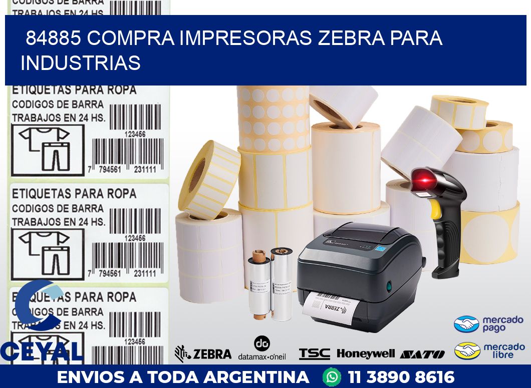 84885 COMPRA IMPRESORAS ZEBRA PARA INDUSTRIAS