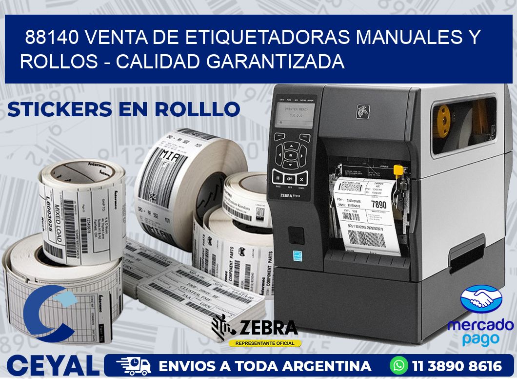 88140 VENTA DE ETIQUETADORAS MANUALES Y ROLLOS - CALIDAD GARANTIZADA