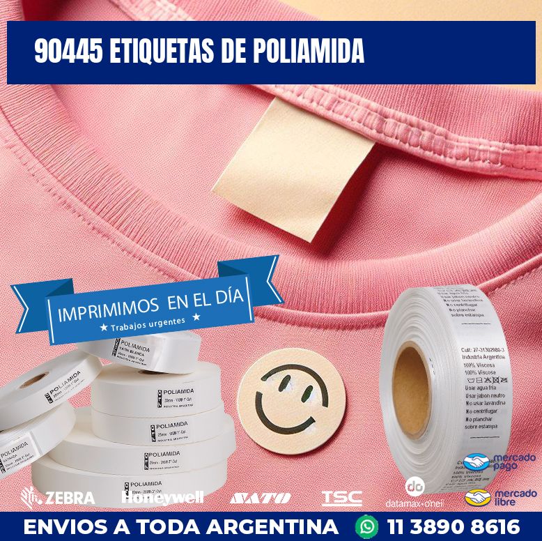 90445 ETIQUETAS DE POLIAMIDA