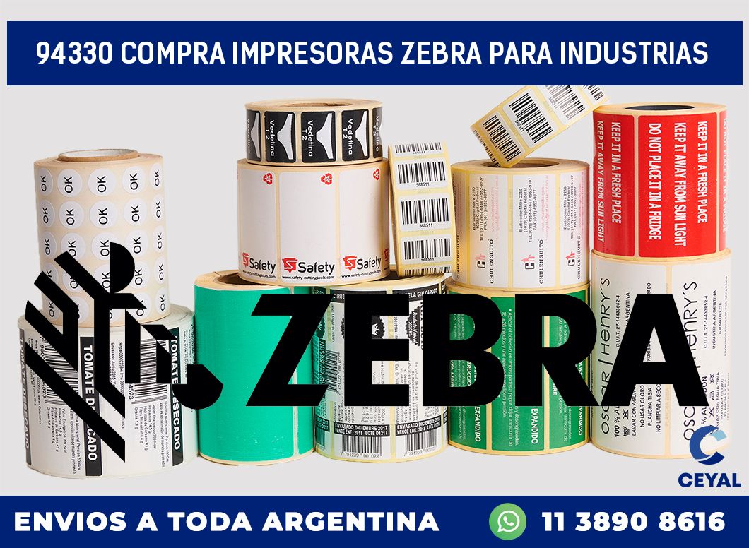 94330 COMPRA IMPRESORAS ZEBRA PARA INDUSTRIAS
