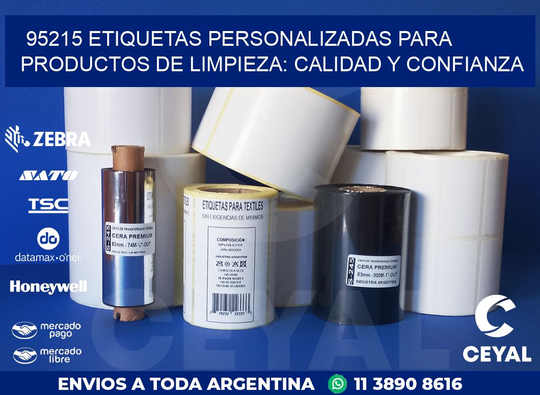 95215 ETIQUETAS PERSONALIZADAS PARA PRODUCTOS DE LIMPIEZA: CALIDAD Y CONFIANZA