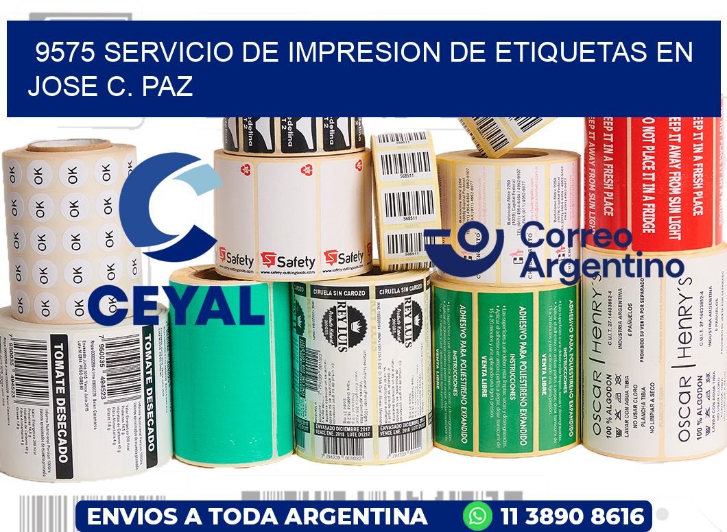 9575 SERVICIO DE IMPRESION DE ETIQUETAS EN JOSE C. PAZ