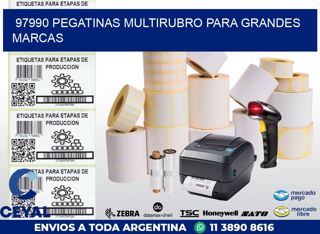 97990 PEGATINAS MULTIRUBRO PARA GRANDES MARCAS
