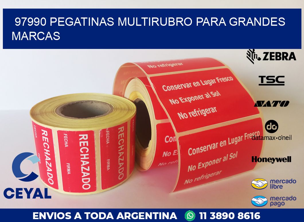97990 PEGATINAS MULTIRUBRO PARA GRANDES MARCAS