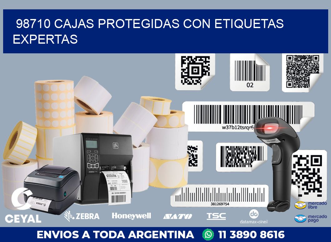98710 CAJAS PROTEGIDAS CON ETIQUETAS EXPERTAS