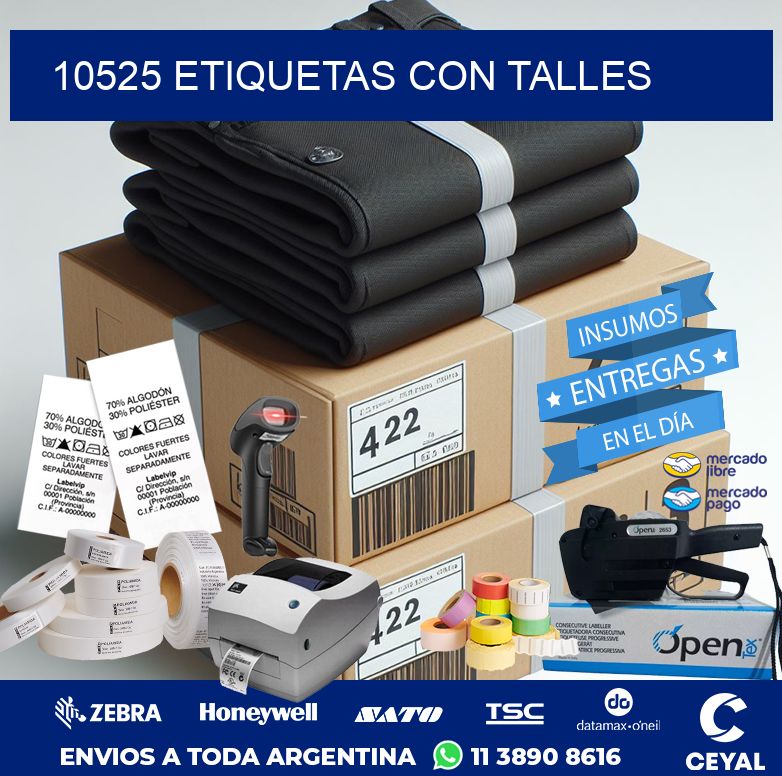 10525 ETIQUETAS CON TALLES