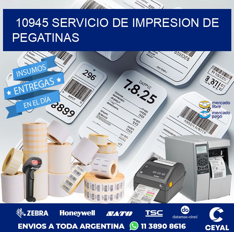 10945 SERVICIO DE IMPRESION DE PEGATINAS