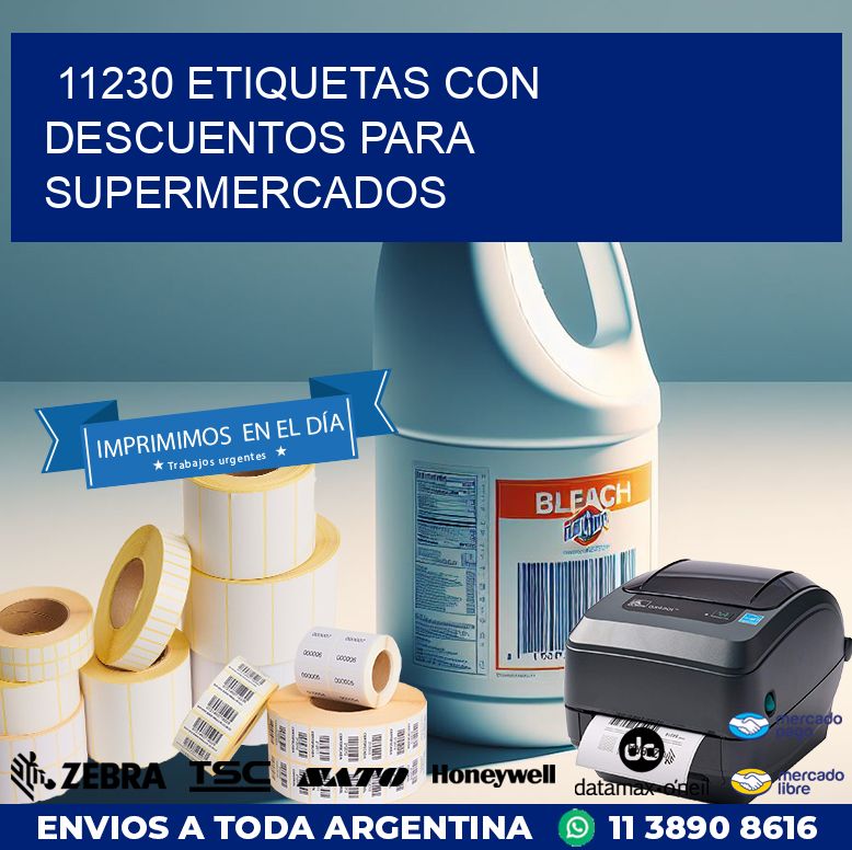 11230 ETIQUETAS CON DESCUENTOS PARA SUPERMERCADOS