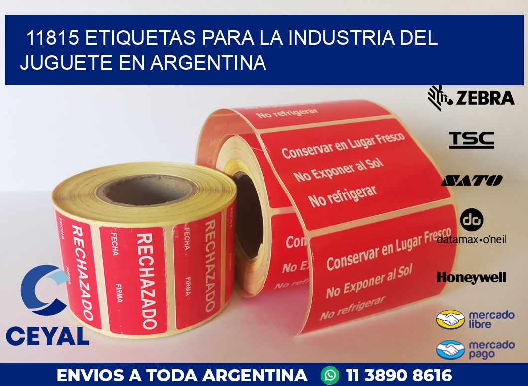11815 ETIQUETAS PARA LA INDUSTRIA DEL JUGUETE EN ARGENTINA