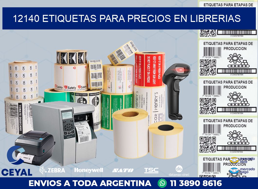 12140 ETIQUETAS PARA PRECIOS EN LIBRERIAS