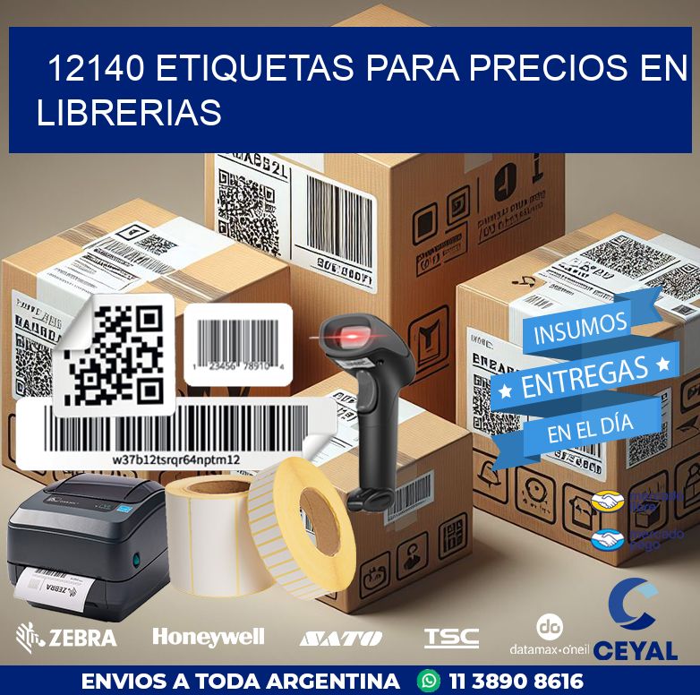 12140 ETIQUETAS PARA PRECIOS EN LIBRERIAS