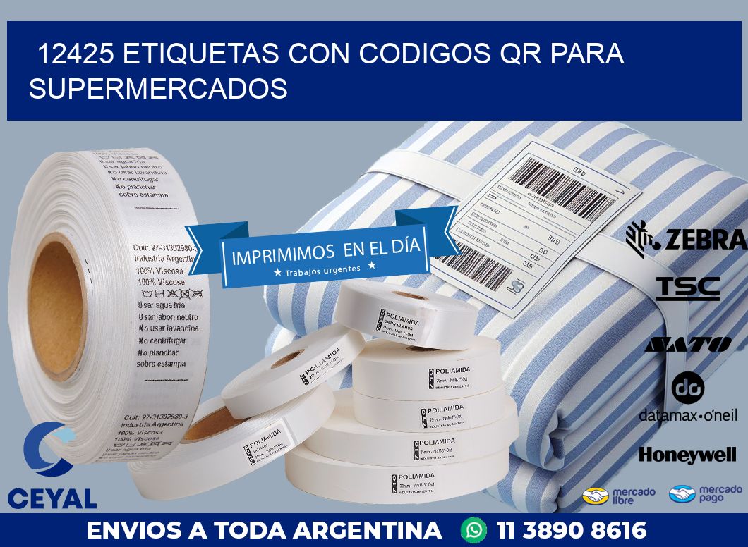 12425 ETIQUETAS CON CODIGOS QR PARA SUPERMERCADOS