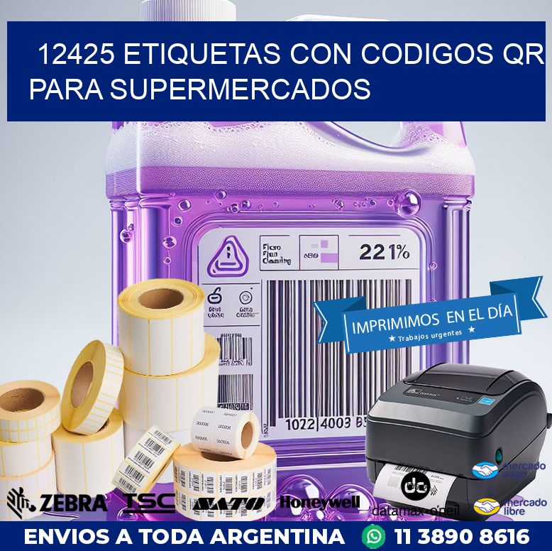 12425 ETIQUETAS CON CODIGOS QR PARA SUPERMERCADOS