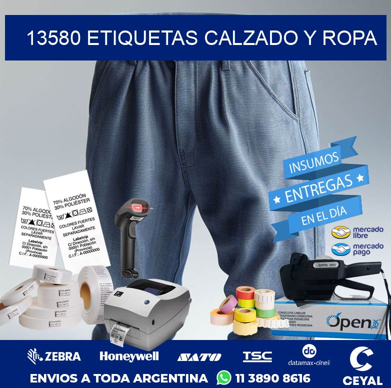 13580 ETIQUETAS CALZADO Y ROPA
