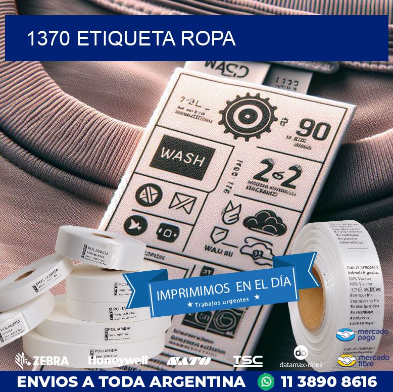 1370 ETIQUETA ROPA