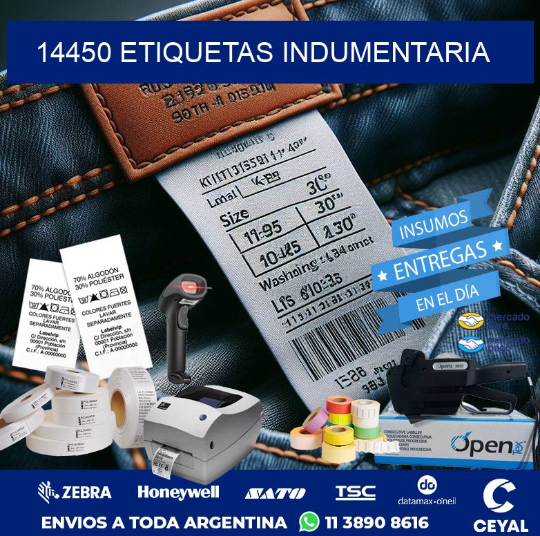 14450 ETIQUETAS INDUMENTARIA