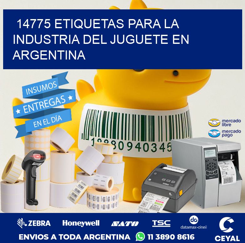 14775 ETIQUETAS PARA LA INDUSTRIA DEL JUGUETE EN ARGENTINA
