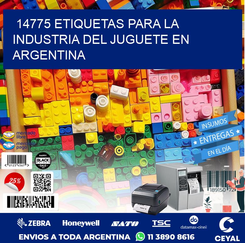 14775 ETIQUETAS PARA LA INDUSTRIA DEL JUGUETE EN ARGENTINA