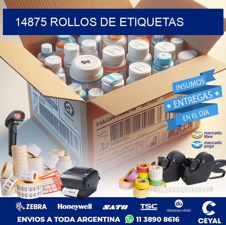 14875 ROLLOS DE ETIQUETAS