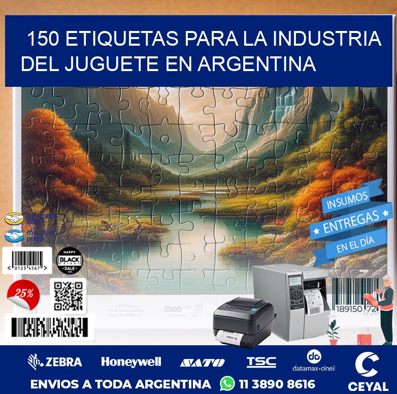 150 ETIQUETAS PARA LA INDUSTRIA DEL JUGUETE EN ARGENTINA