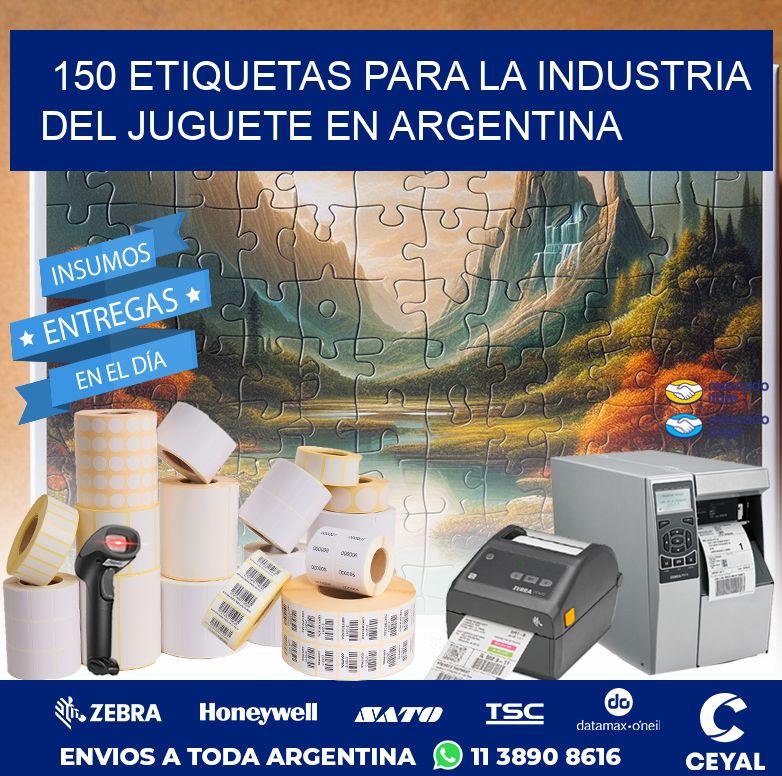 150 ETIQUETAS PARA LA INDUSTRIA DEL JUGUETE EN ARGENTINA