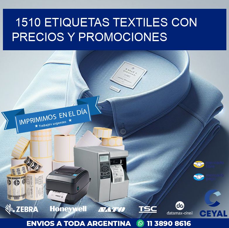 1510 ETIQUETAS TEXTILES CON PRECIOS Y PROMOCIONES