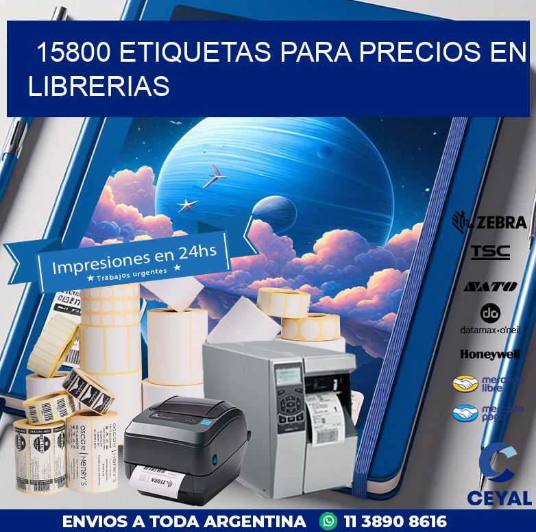 15800 ETIQUETAS PARA PRECIOS EN LIBRERIAS