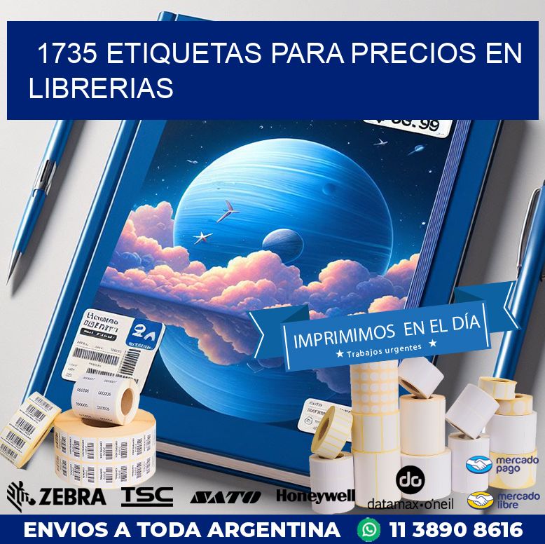 1735 ETIQUETAS PARA PRECIOS EN LIBRERIAS