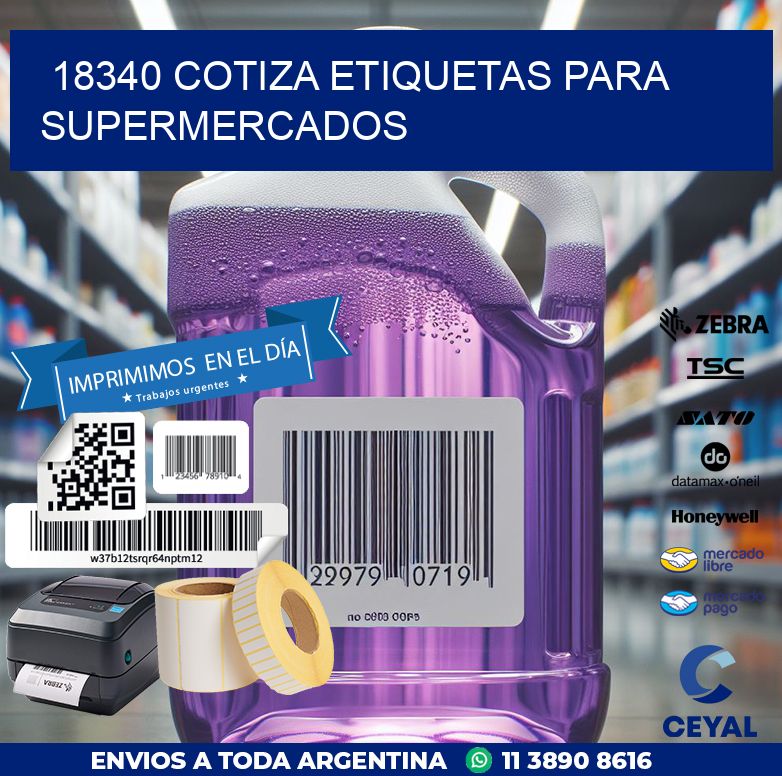 18340 COTIZA ETIQUETAS PARA SUPERMERCADOS