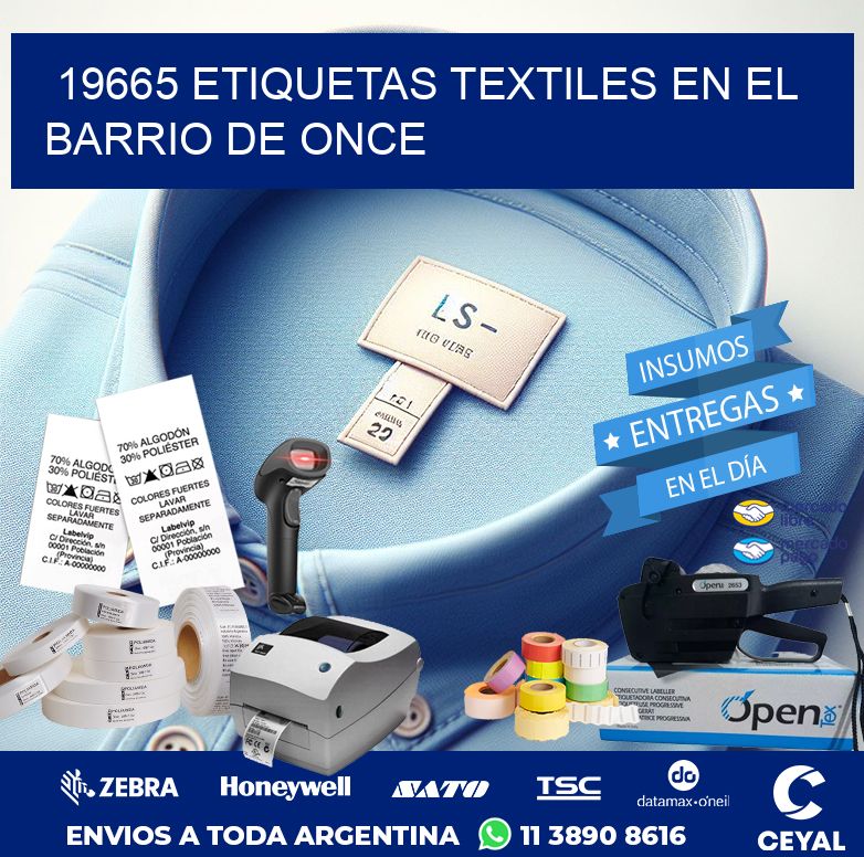 19665 ETIQUETAS TEXTILES EN EL BARRIO DE ONCE