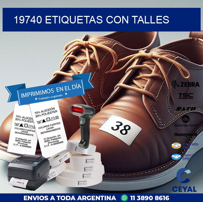 19740 ETIQUETAS CON TALLES