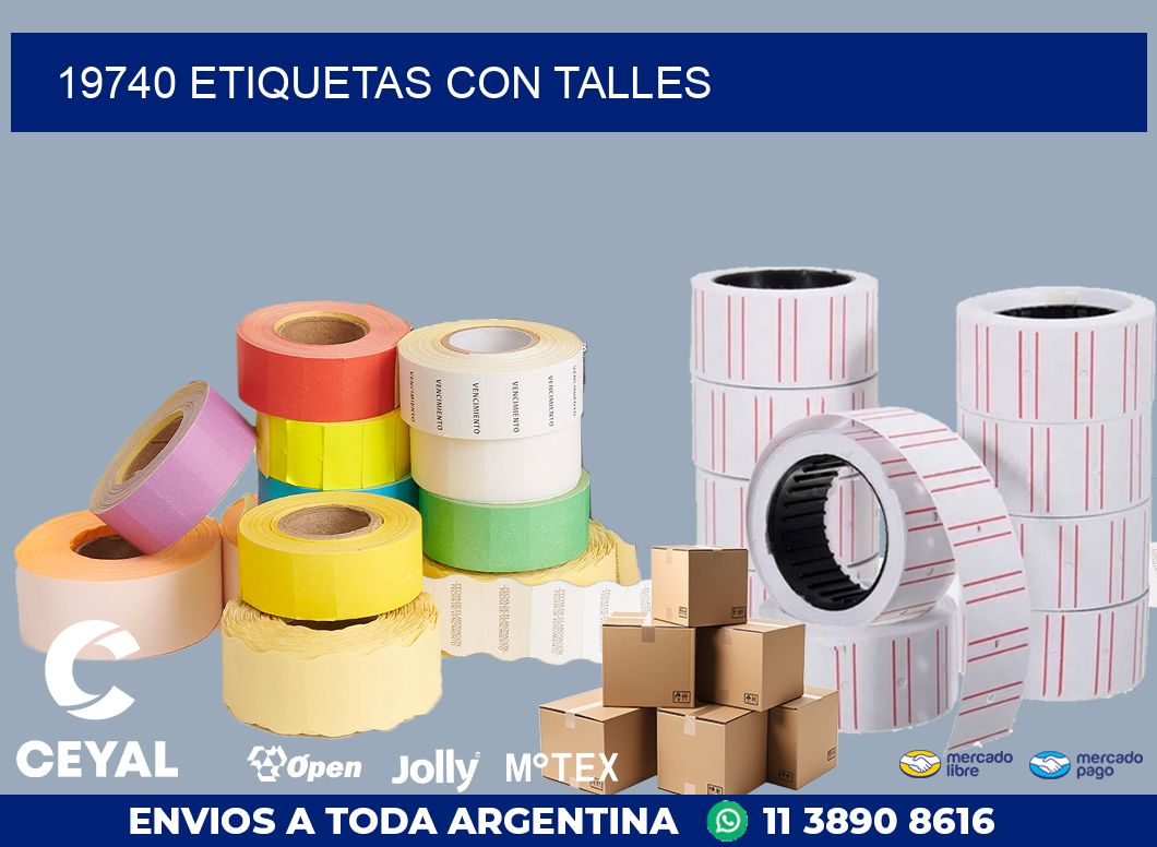 19740 ETIQUETAS CON TALLES