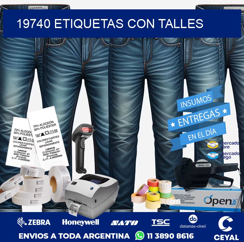 19740 ETIQUETAS CON TALLES